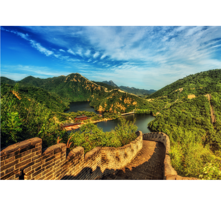 Landscape mural wallpaper great wall view - TenStickers