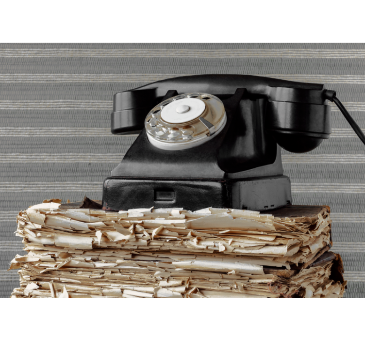 Vehicle mural vintage telephone classic - TenStickers