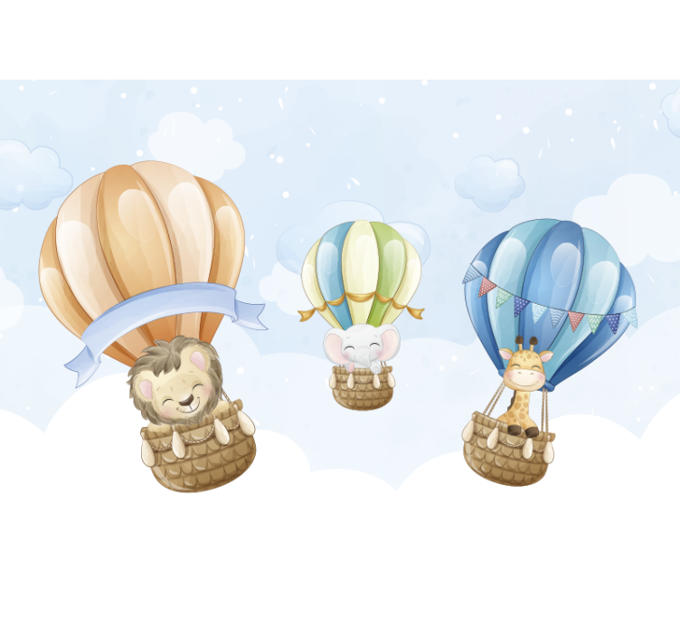Animal wall mural inflatable blimps - TenStickers