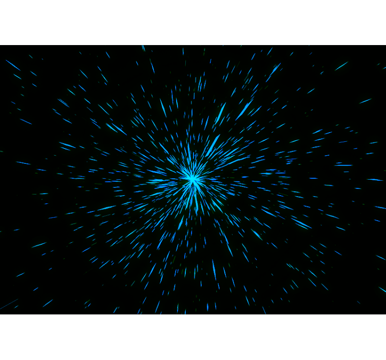 Space mural starburst effect - TenStickers