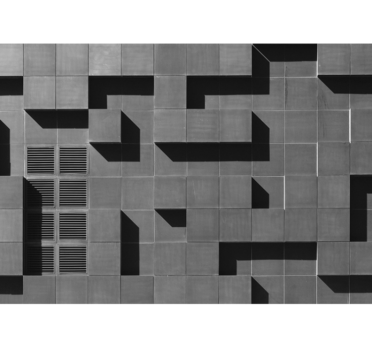 3D square tile 3D Wall Mural - TenStickers