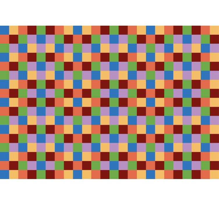 Multicolour tile wall mural - TenStickers