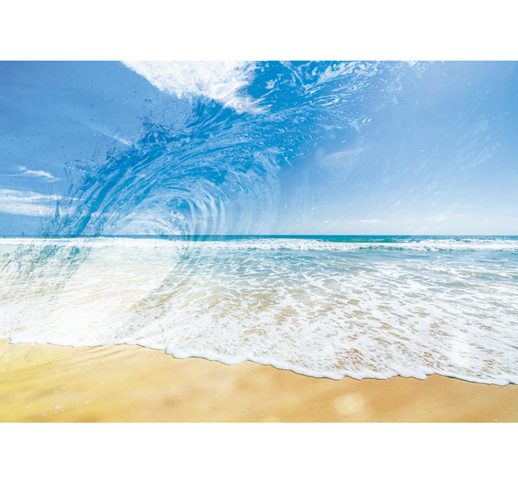 Sea mural ocean wave splash design - TenStickers