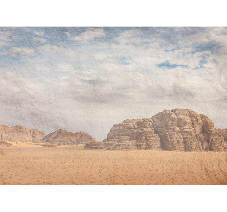 Desert mural desert rock formation art - TenStickers