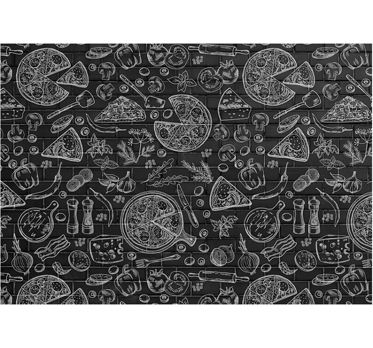 Kitchen mural culinary delights artwork - TenStickers