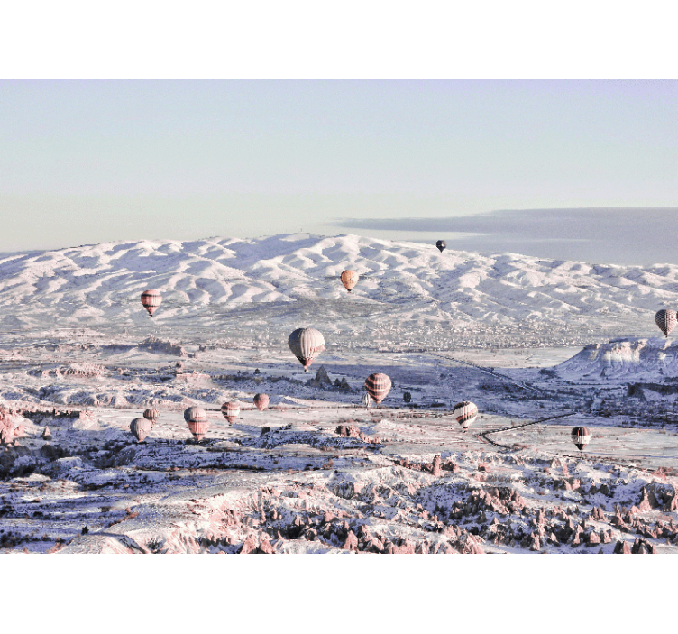 Hot Air Balloons Scenery landscape mural wallpaper - TenStickers