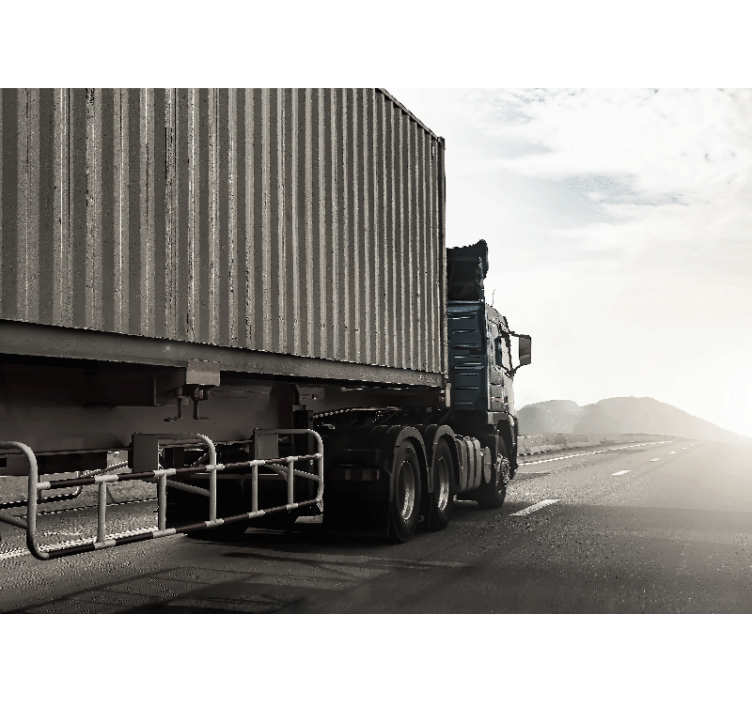 Truck On Highway vehicle mural - TenStickers