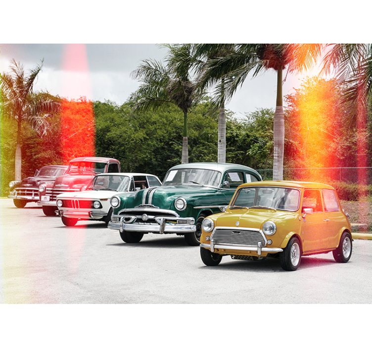 Classic collection of Car wall mural - TenStickers