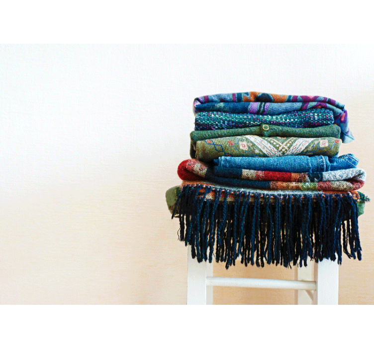 Textured Wrapped Fabrics wall mural - TenStickers