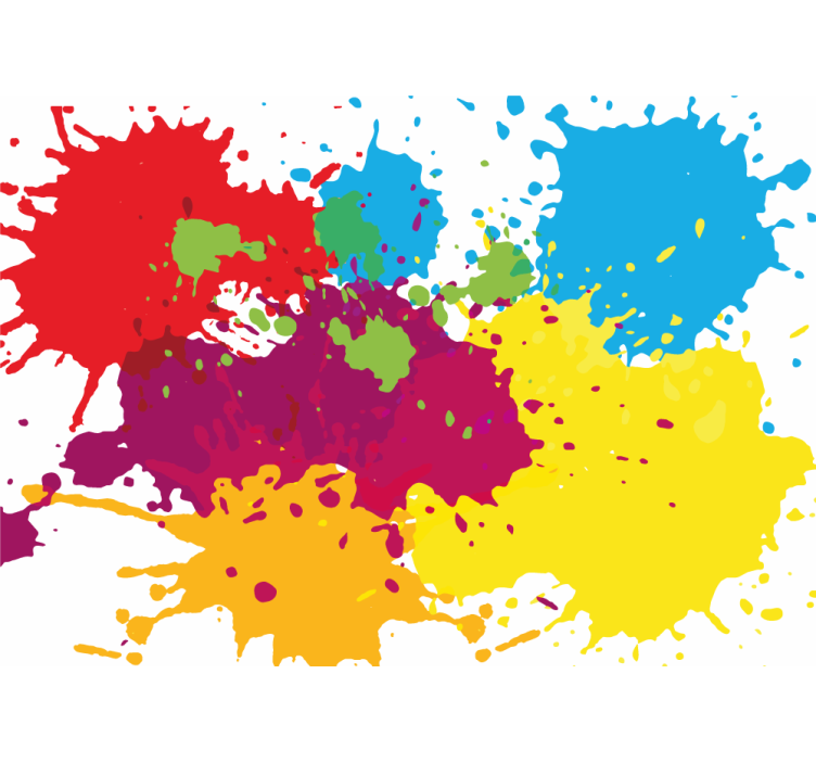 Splash spots Abstract Wall Murals - TenStickers