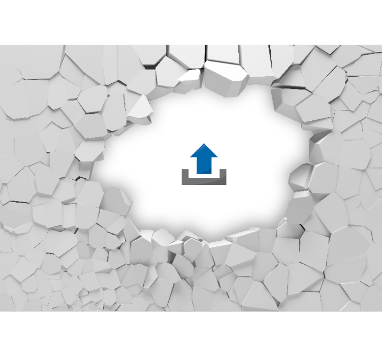 Vehicle mural shark breaking through - TenStickers