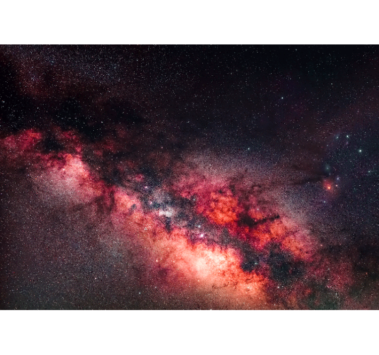 Space mural galactic nebula scene - TenStickers