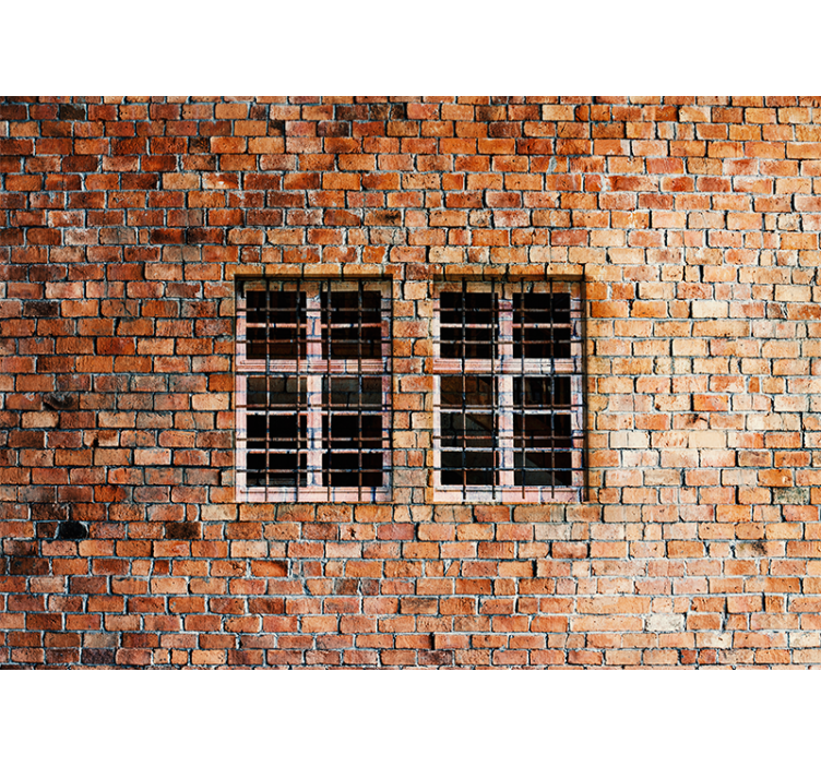 Prison brick detailed wall mural - TenStickers