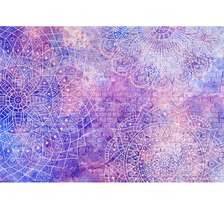 Mandala wall mural with detailed mandala designs - TenStickers