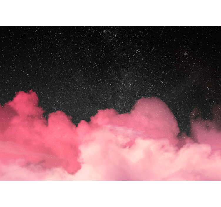 Pink cloud background Marriage Wall Murals - TenStickers