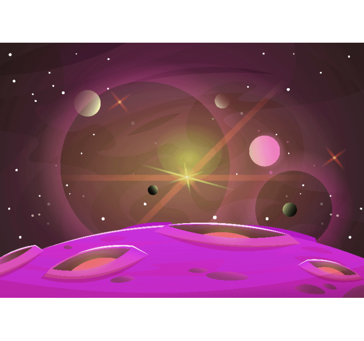 Space mural cosmic celestial viewpoint - TenStickers