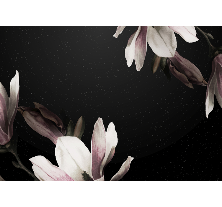 Flower mural magnolia floral design - TenStickers