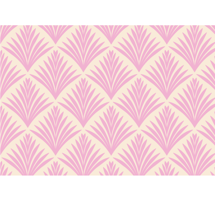 Wall mural stylized palm leaves design - TenStickers