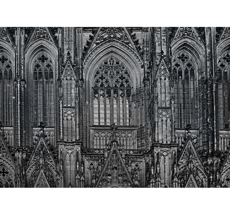 City wall mural gothic architecture features - TenStickers