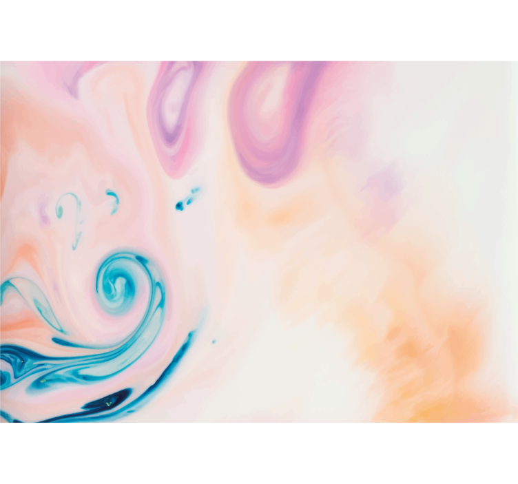 Abstract wall mural soft fluid swirls - TenStickers