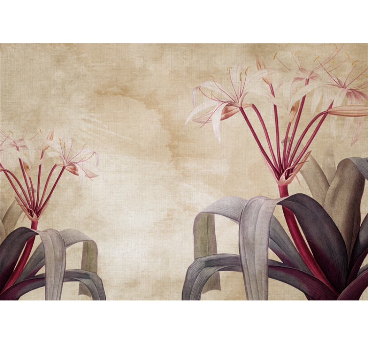 Flower mural elegant floral display - TenStickers