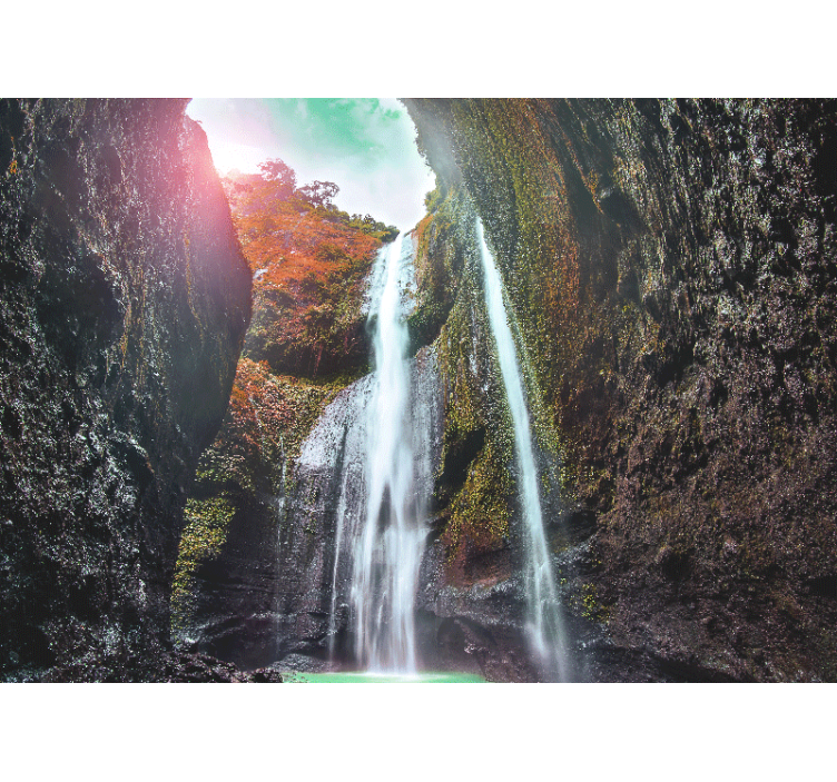 Waterfall mural majestic cascade landscape - TenStickers