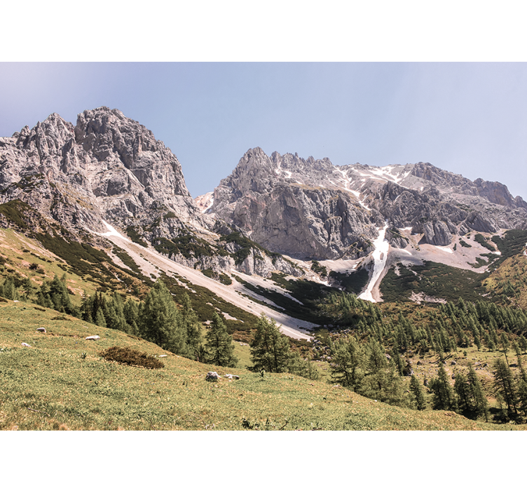 Landscape mural wallpaper alpine serenity - TenStickers