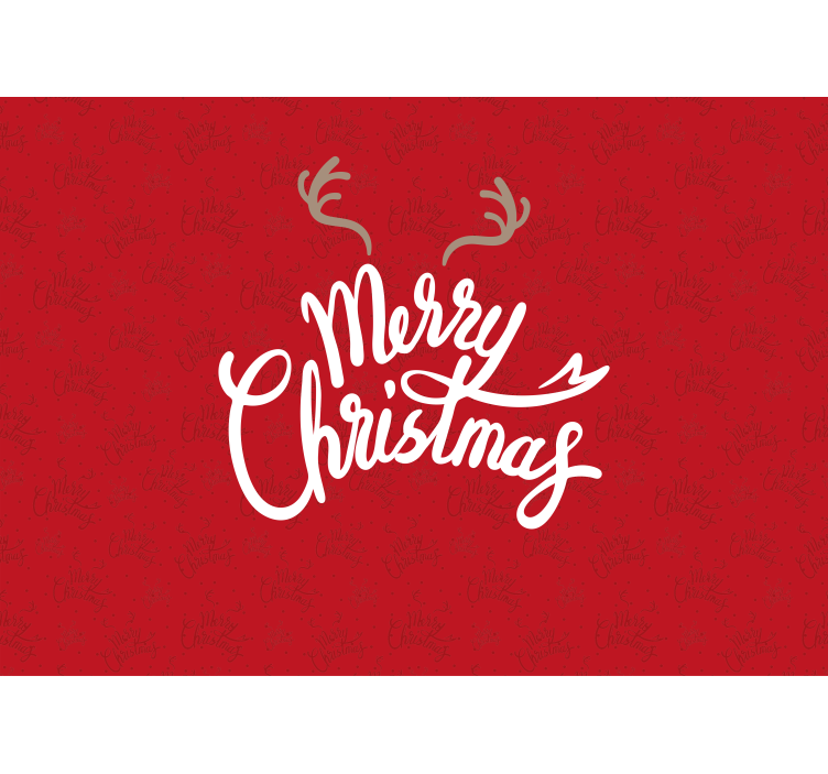 Christmas mural joyful christmas greeting - TenStickers
