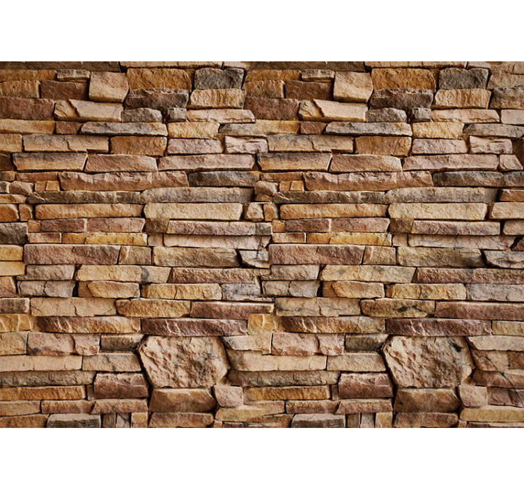 Stone wall mural natural stone texture - TenStickers