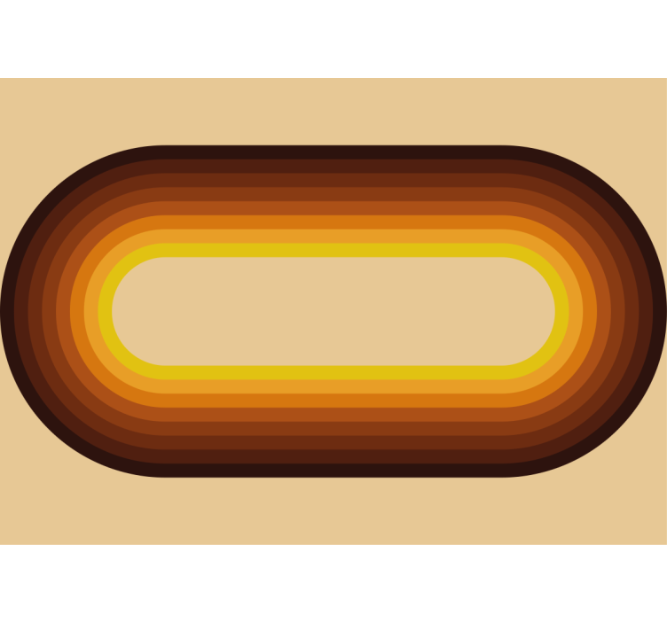 Texture wall mural retro circular design - TenStickers