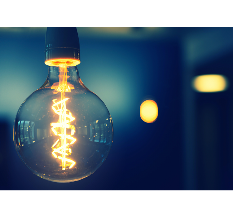 Mural quote elegant lighting fixture - TenStickers