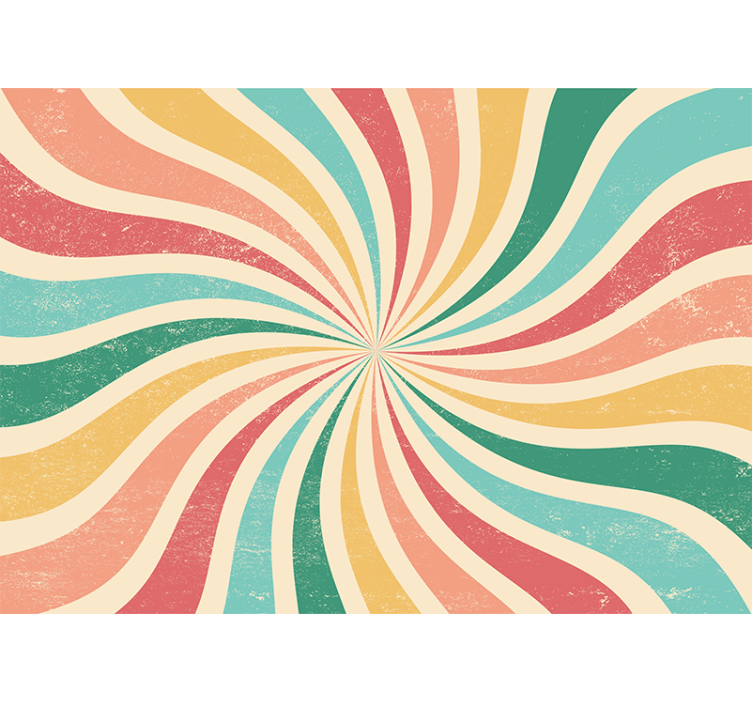 Swirl colourful lines Teenage Wall Murals - TenStickers