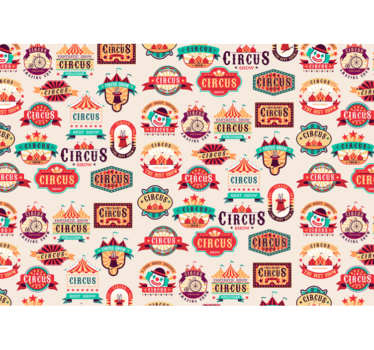 Mural quote circus theme decoration - TenStickers
