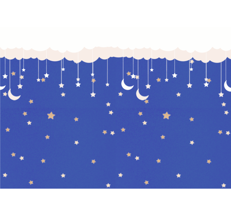 Children wall mural night sky adventure - TenStickers
