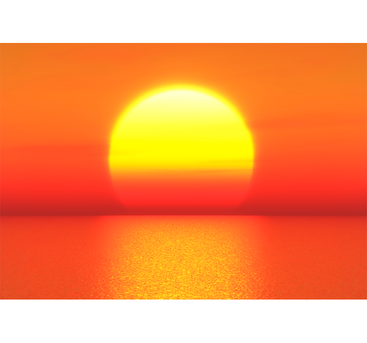 Yellow sunset aesthetic colours Sky Wall Mural - TenStickers