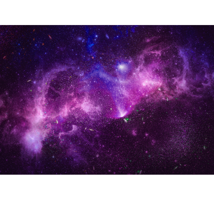 Abstract splashed purple galaxy Wall Murals - TenStickers