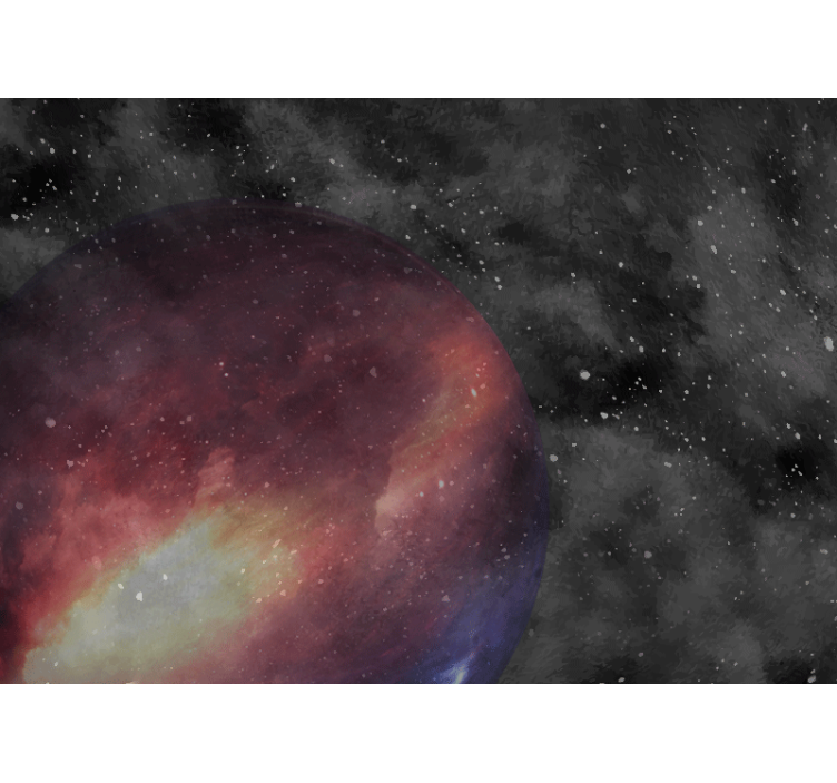 Space mural celestial purple sphere - TenStickers