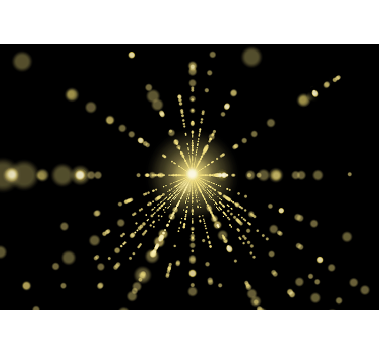 Abstract wall mural radiant light explosion - TenStickers