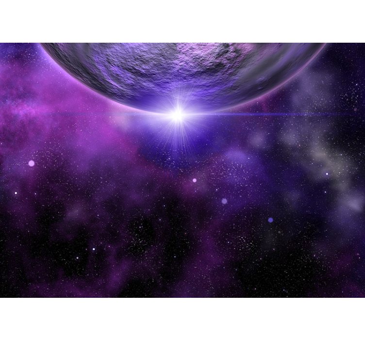 Galactic voyage scene space mural - TenStickers