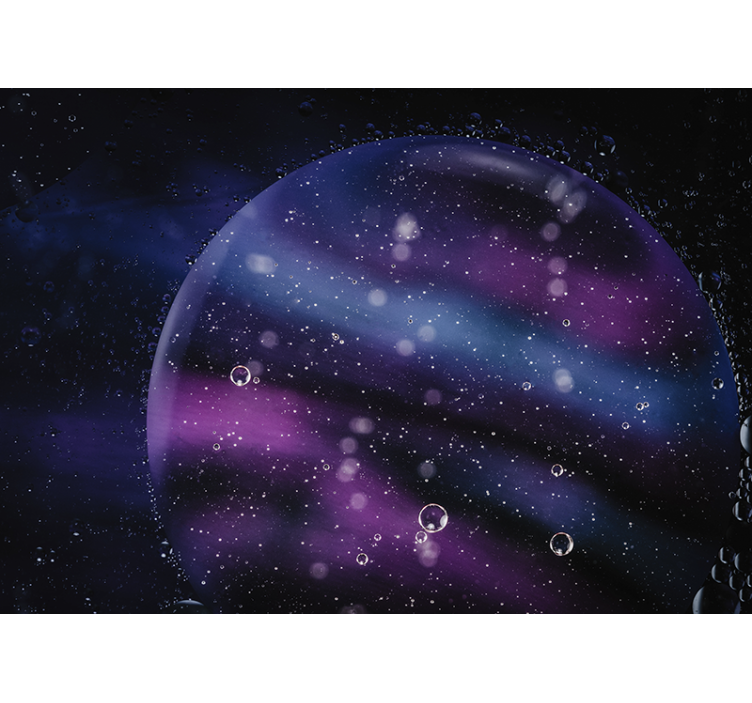 Abstract wall mural cosmic bubble design - TenStickers
