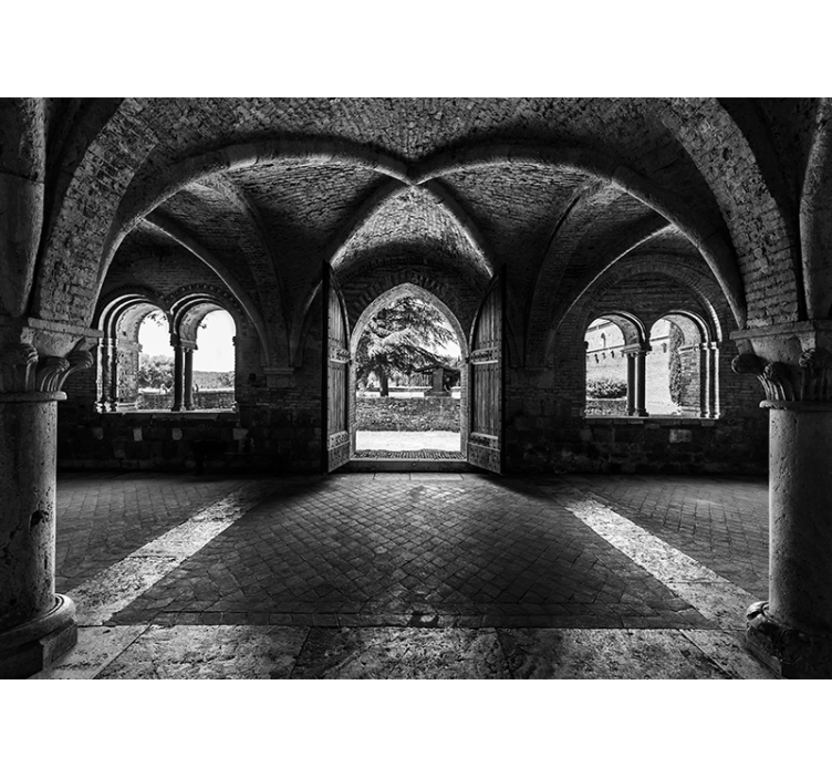 Brick wall optical illusion 3D Wall Mural - TenStickers