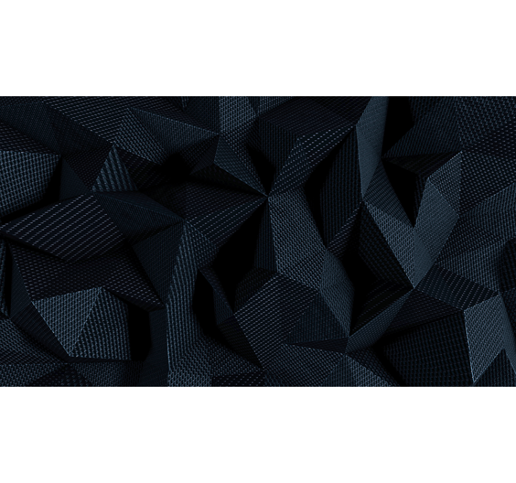 Dark fabric geometric  3D Wall Mural - TenStickers