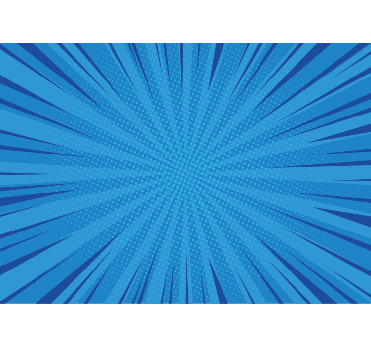 Graffiti wall mural dynamic blue burst - TenStickers