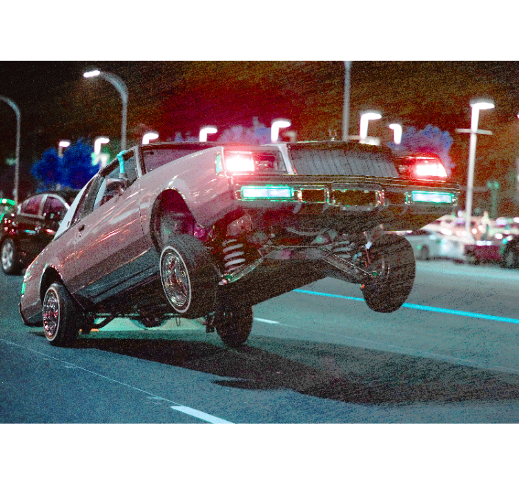 Vehicle mural classic car performance - TenStickers