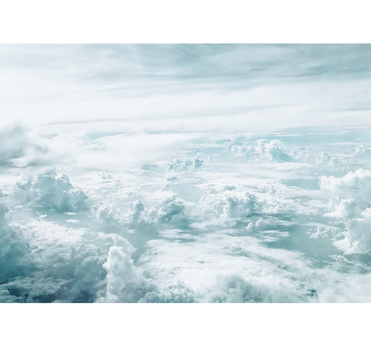 Sky mural overcast horizon view - TenStickers