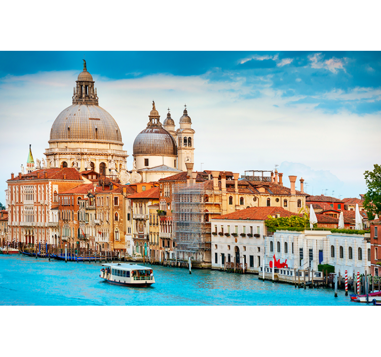 City wall mural of historic venetian architecture - TenStickers