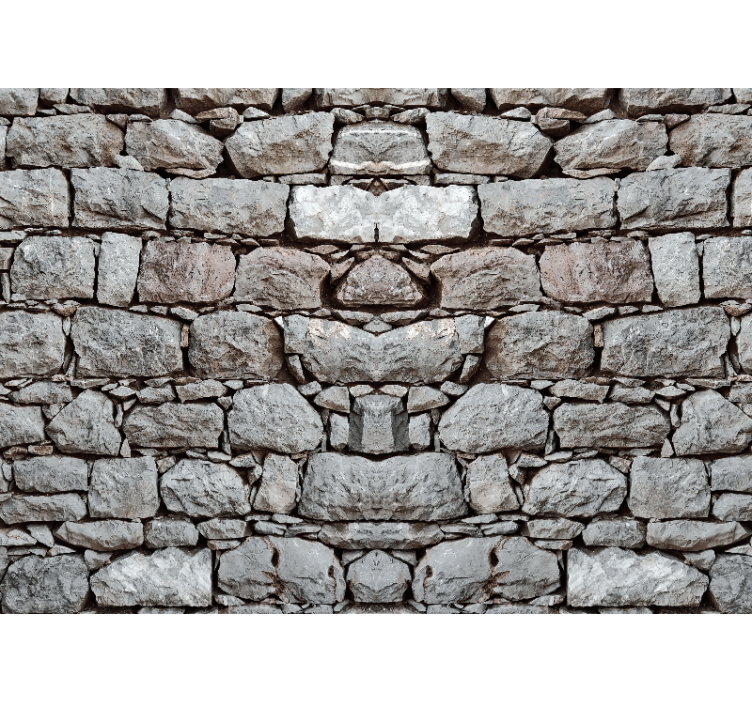 Stone wall mural rugged stone texture - TenStickers