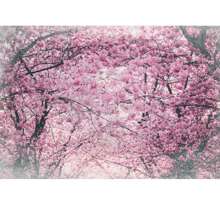 Flower mural cherry blossom grove - TenStickers