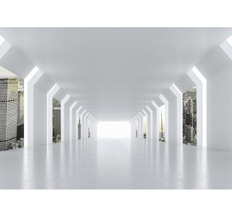 Effect New York City 3D Wall Mural - TenStickers