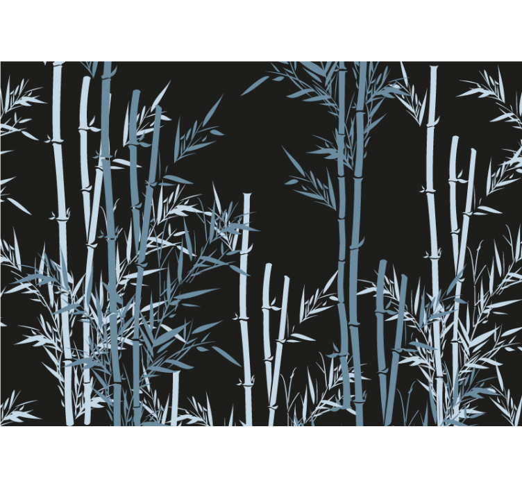 Bamboo wall mural bamboo forest design - TenStickers